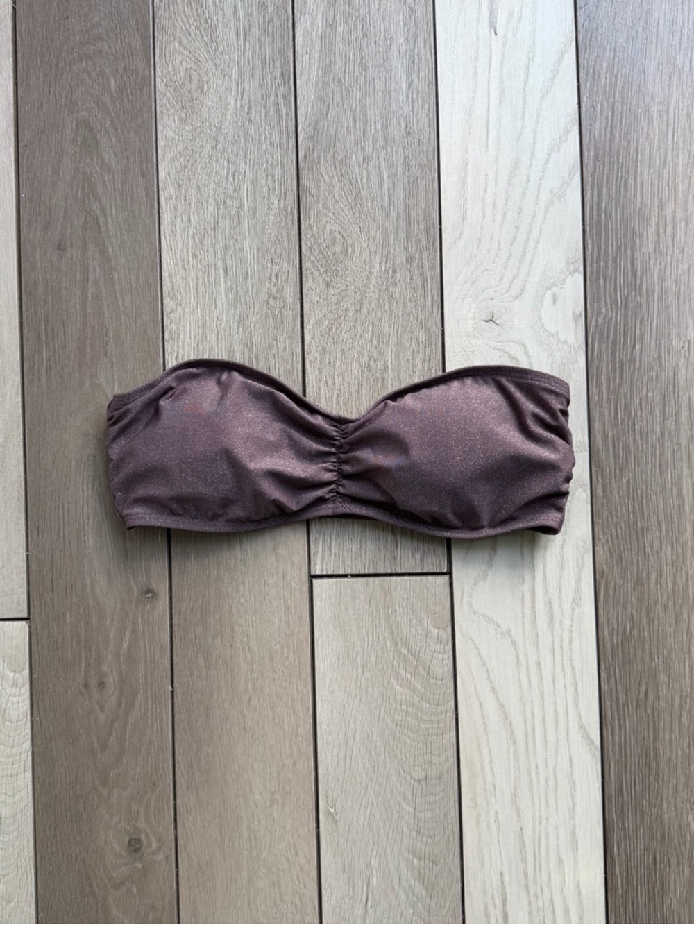 L*Space Bandeau Purple Bikini Top
